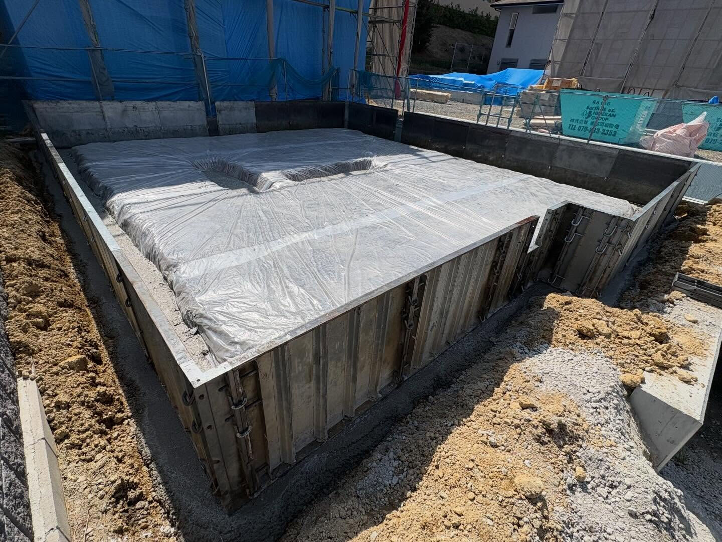 兵庫県神戸市垂水区青山台にて、新たな新築基礎工事が開始されま