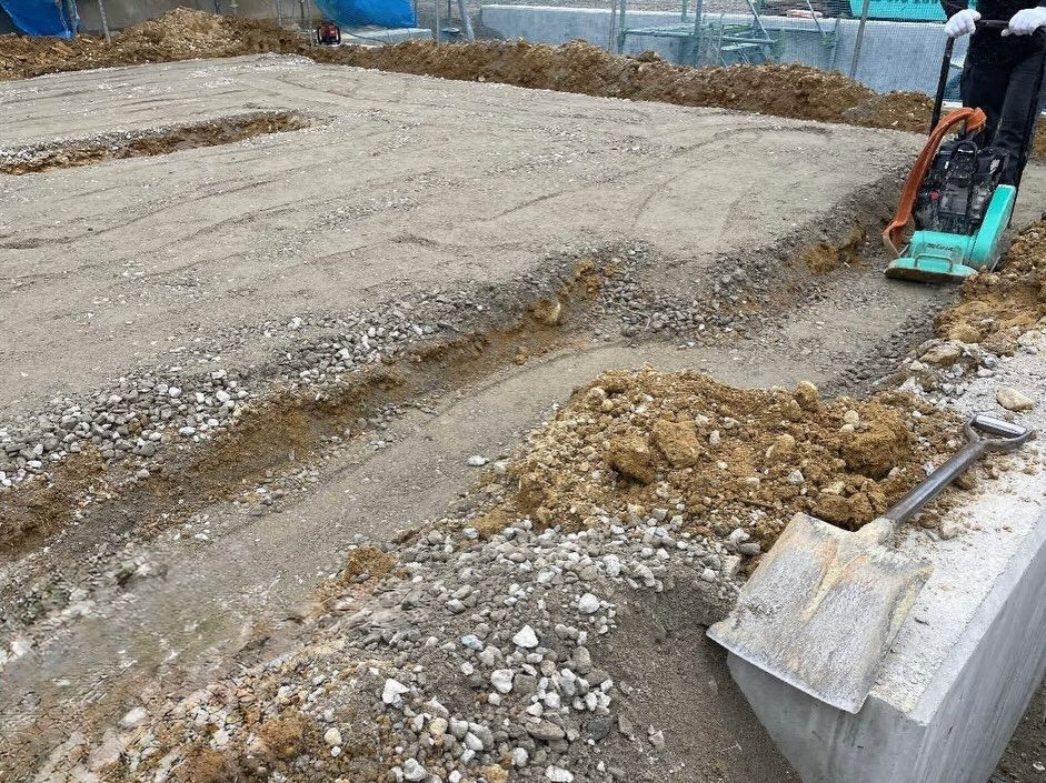 兵庫県神戸市垂水区青山台にて、新たな新築基礎工事が開始されま