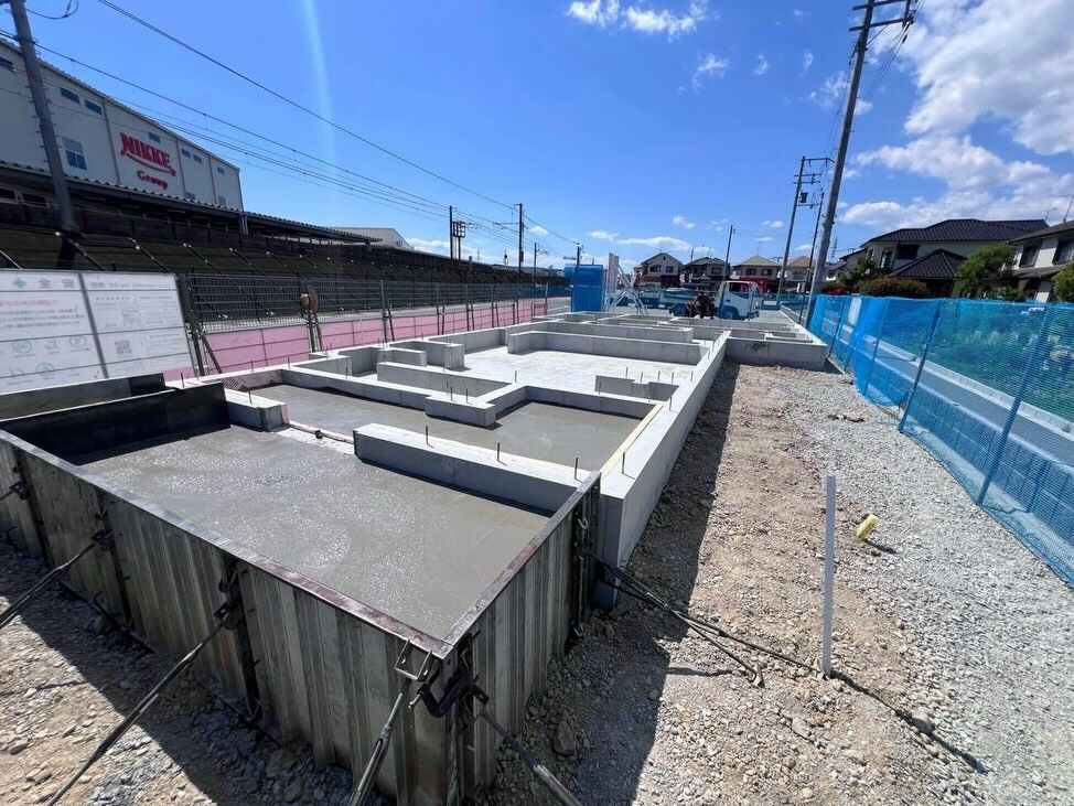 加古川市の現場では、基本的な土木工事が一段階の完了を迎えまし