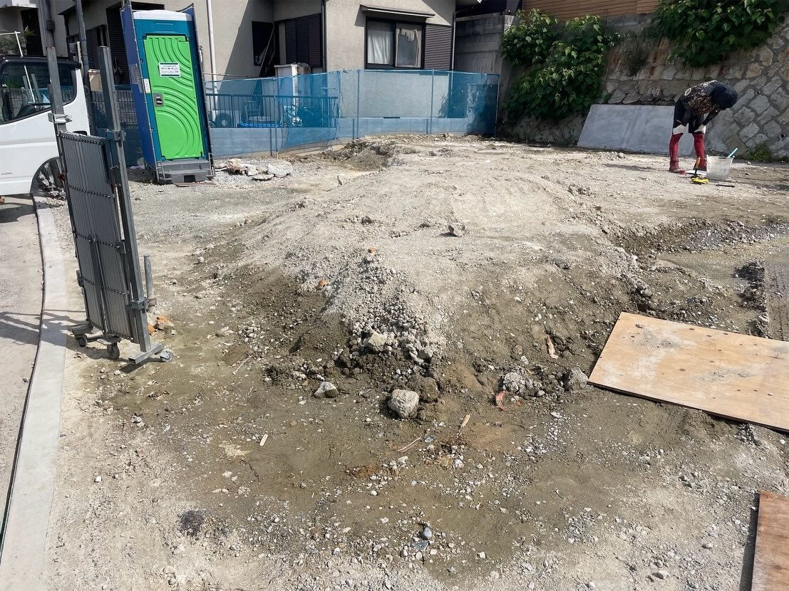 最後の1棟、基礎工事始まりました！