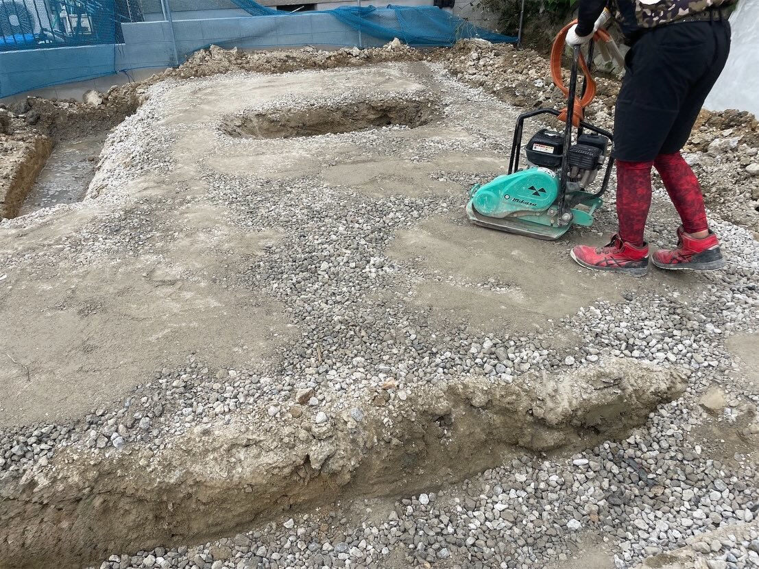 最後の1棟、基礎工事始まりました！