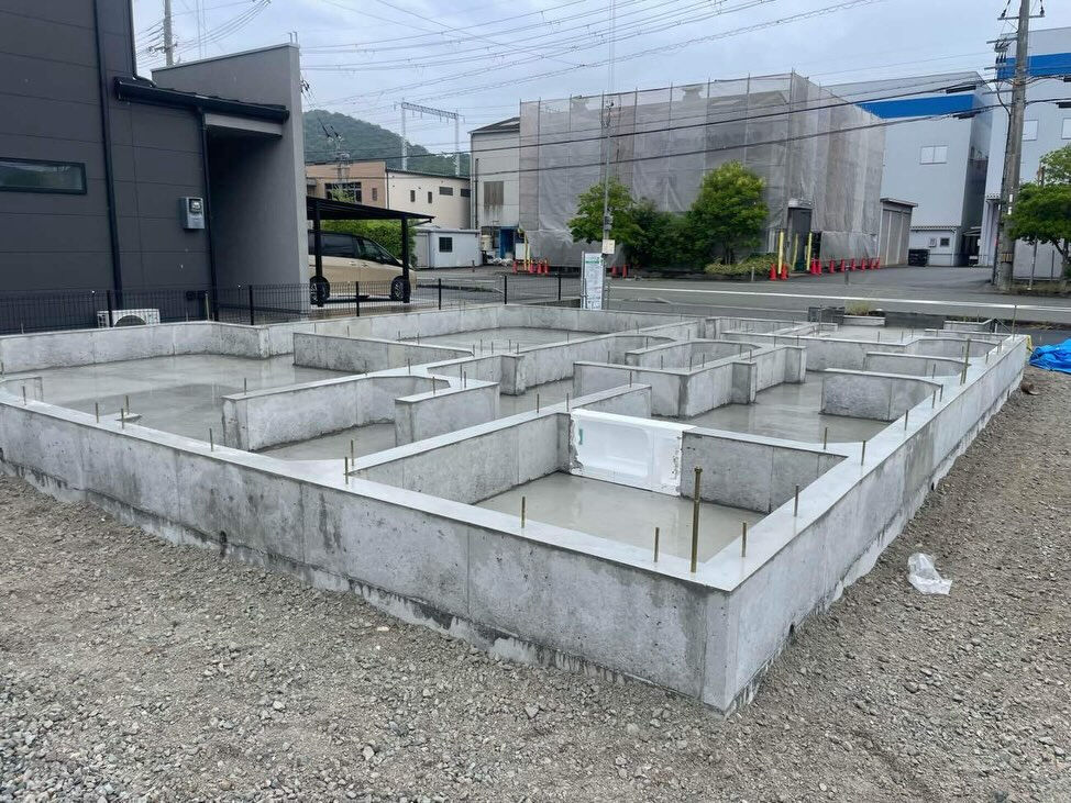 基礎工事が完了しました！