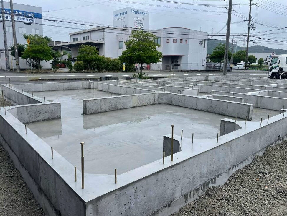 基礎工事が完了しました！