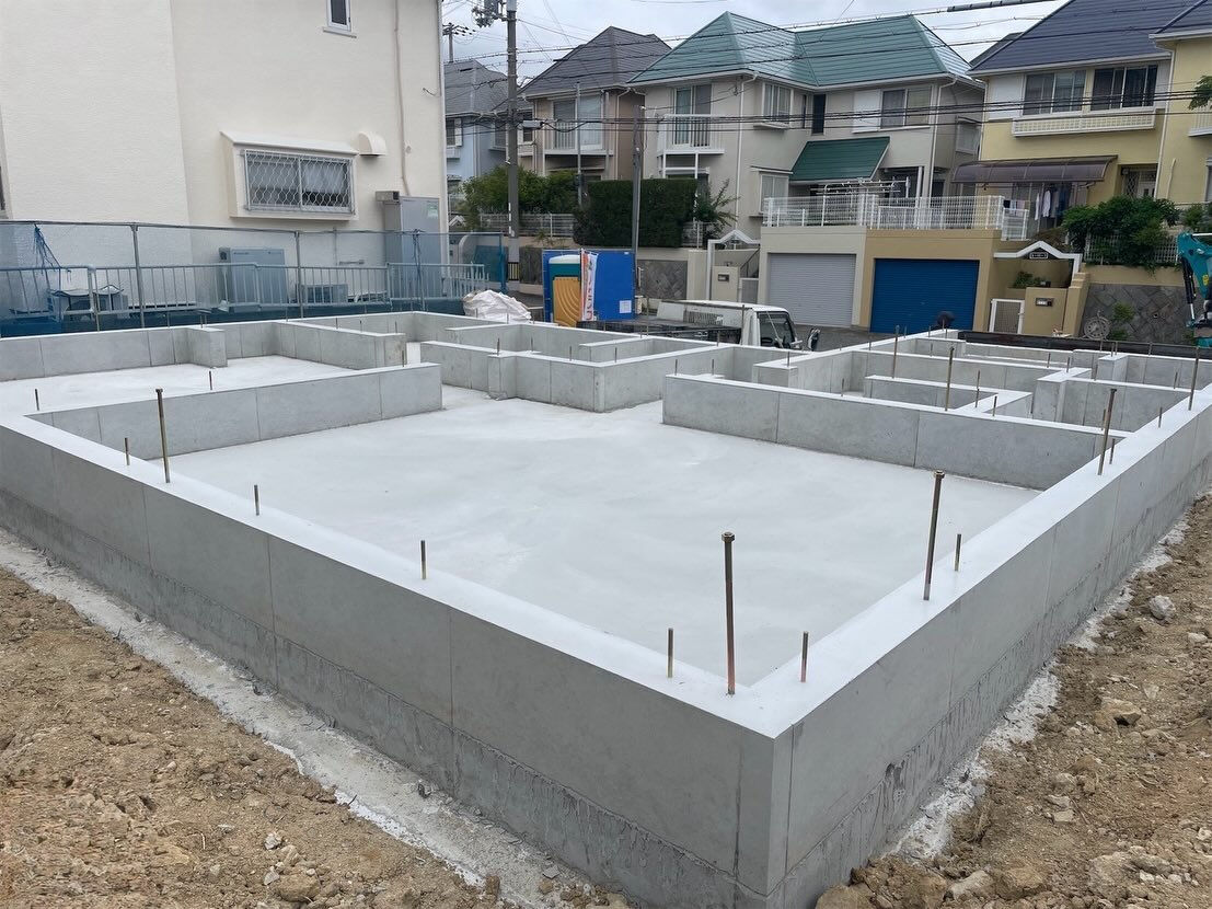 基礎工事が完了しました