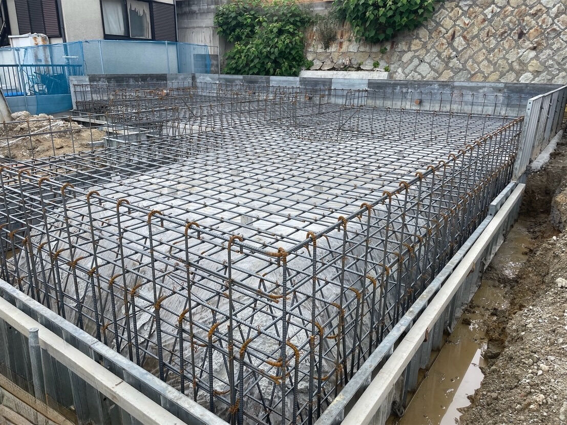 基礎工事が、着々と進行しています