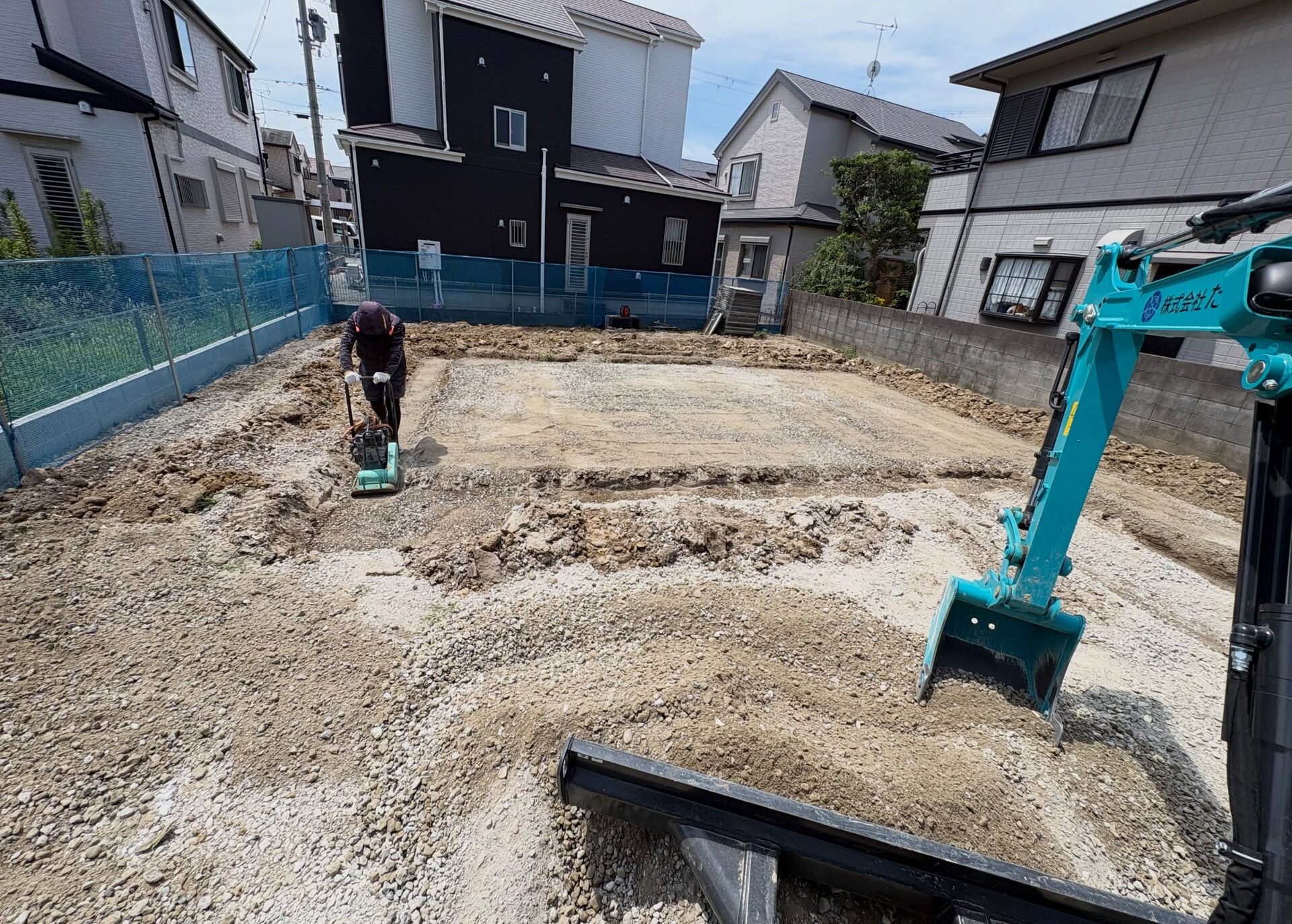 基礎工事が順調に進行中です