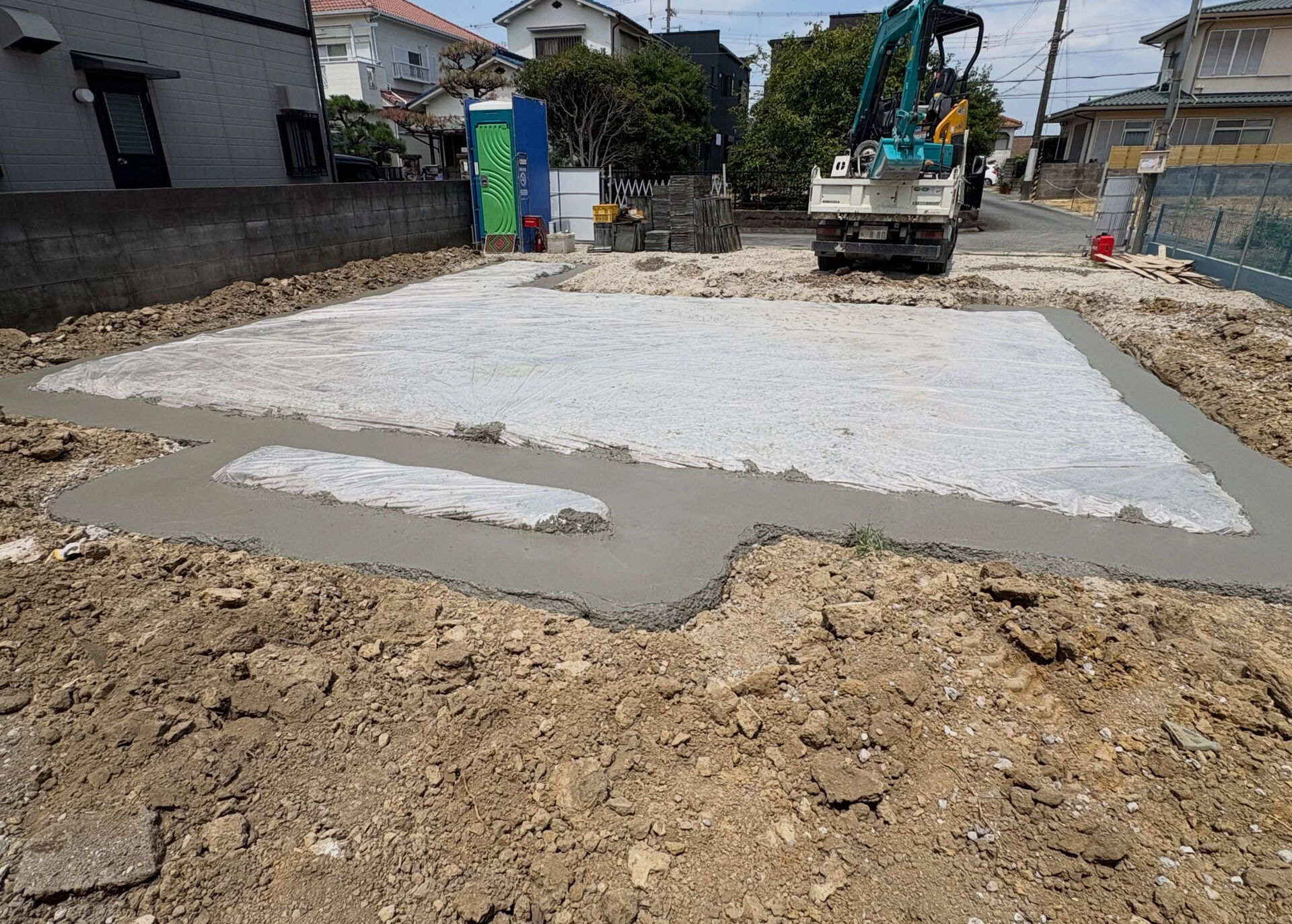 基礎工事が順調に進行中です