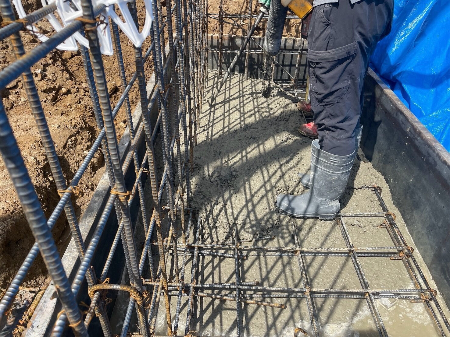 神戸市北区鈴蘭台北町では、工事が順調に進行中です