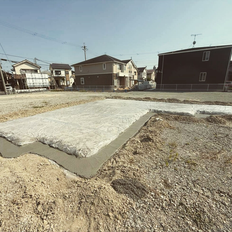 高砂市で弊社が担当した基礎工事が着工いたしました