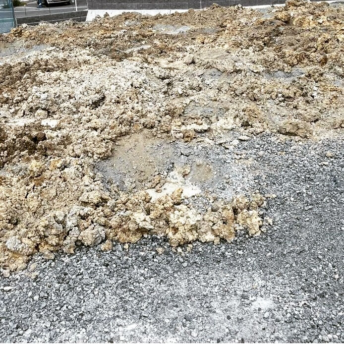 本日は明石市西部における基礎工事着工日です