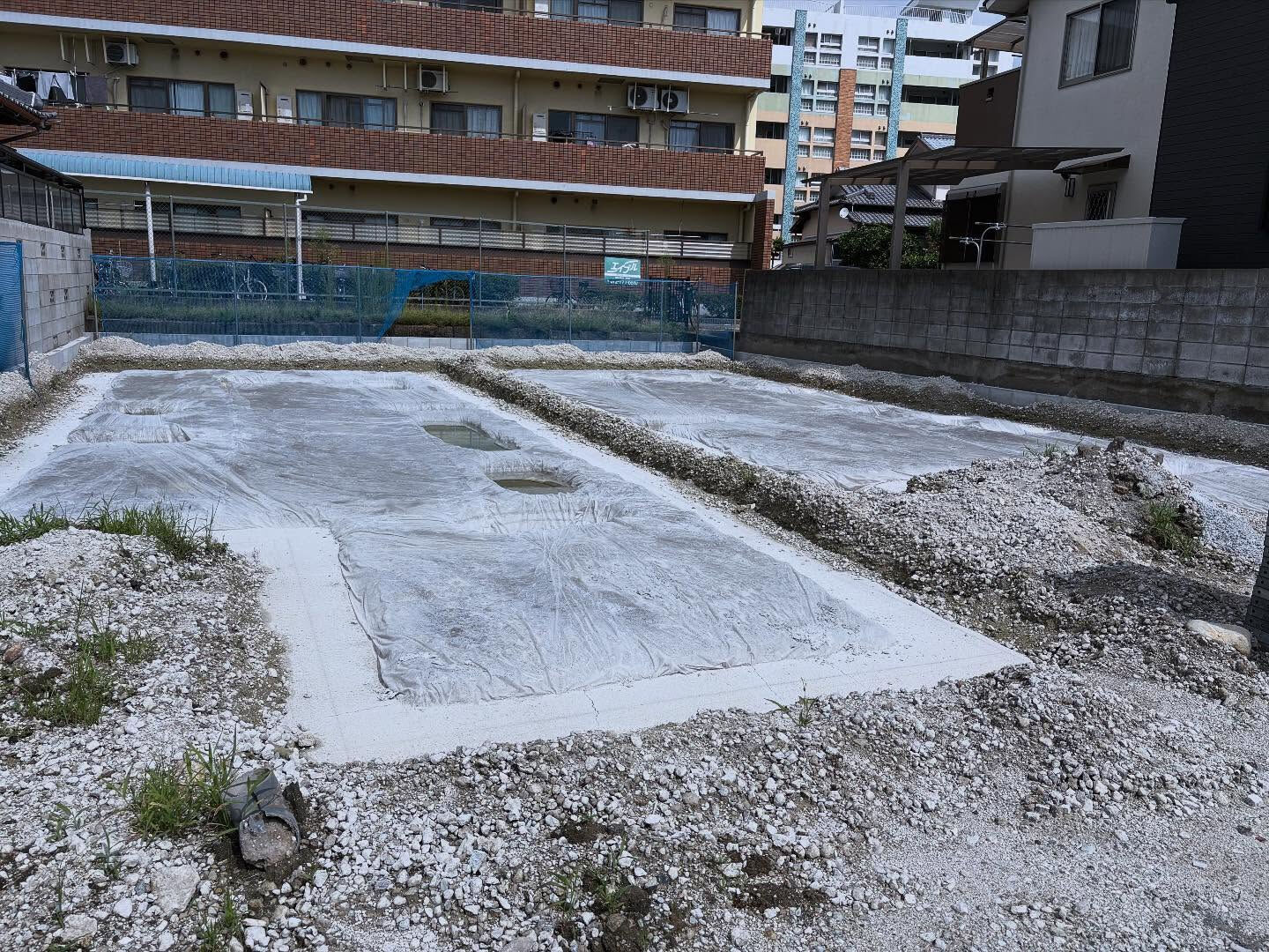 伊丹市の現場では、掘削作業が無事に完了いたしました