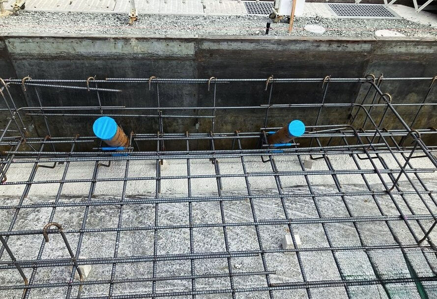 明石市大久保では、建設現場での配筋検査がうまく進み、その後ベ