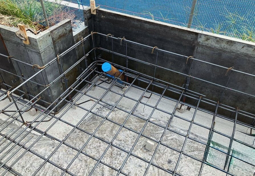 明石市大久保では、建設現場での配筋検査がうまく進み、その後ベ