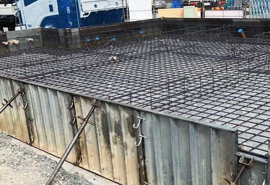 明石市大久保では、建設現場での配筋検査がうまく進み、その後ベ