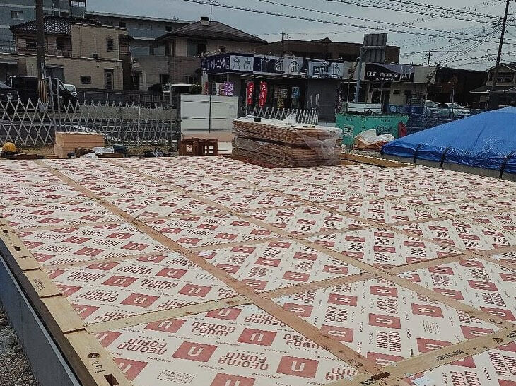 播磨町の現場では、着々と家づくりが進んでおります