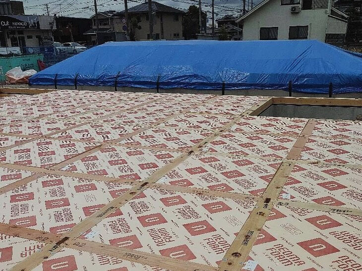 播磨町の現場では、着々と家づくりが進んでおります