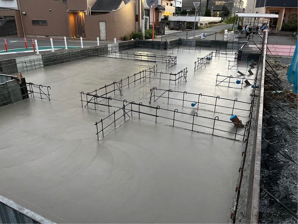 明石市に位置する大型団地プロジェクトにおいて、基礎工事の重要