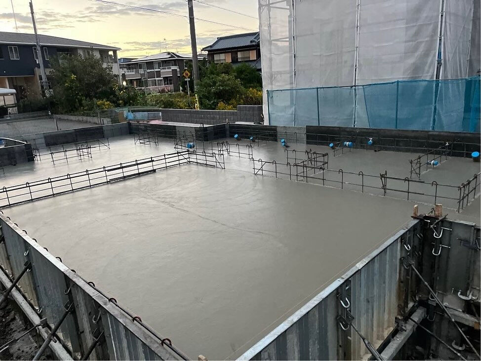 明石市に位置する大型団地プロジェクトにおいて、基礎工事の重要