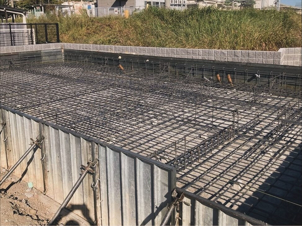 明石市に位置する大型団地において、2棟の建物の基礎部分に関す