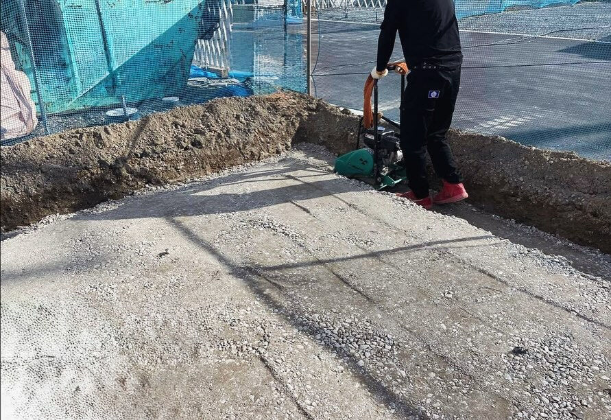明石市の大型団地では、基礎工事が新たにスタートしました