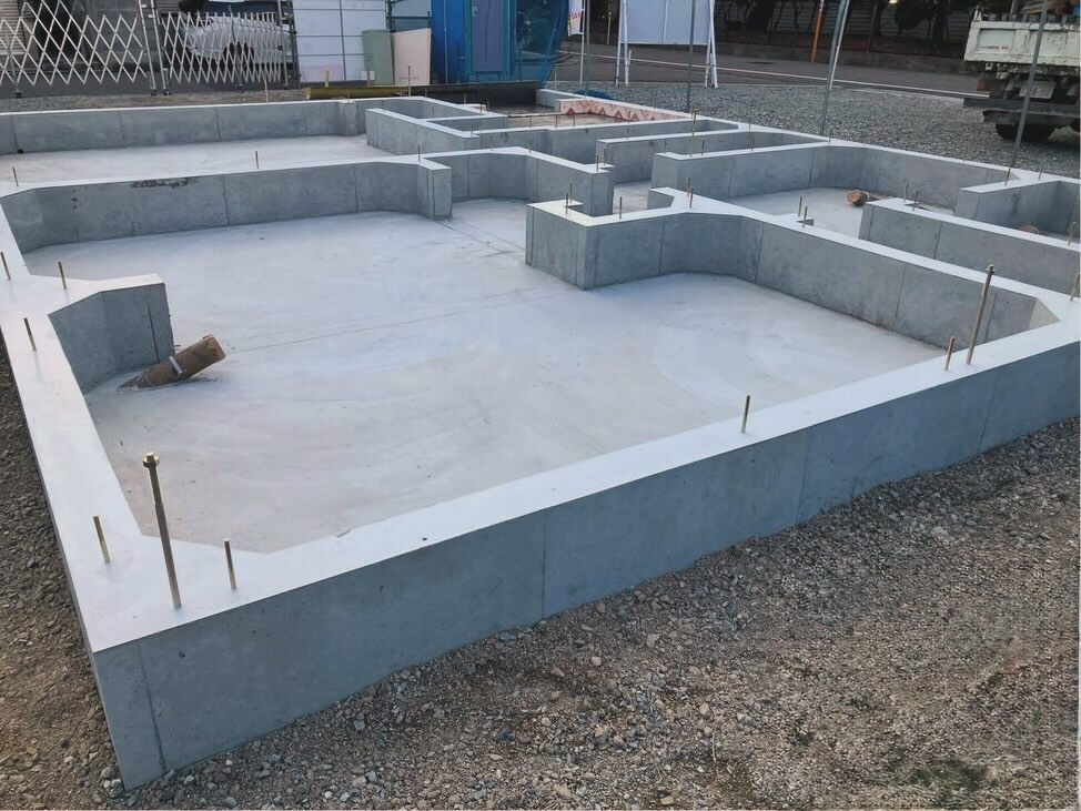 加古川市での建設プロジェクト、基礎工事が無事に完了しました