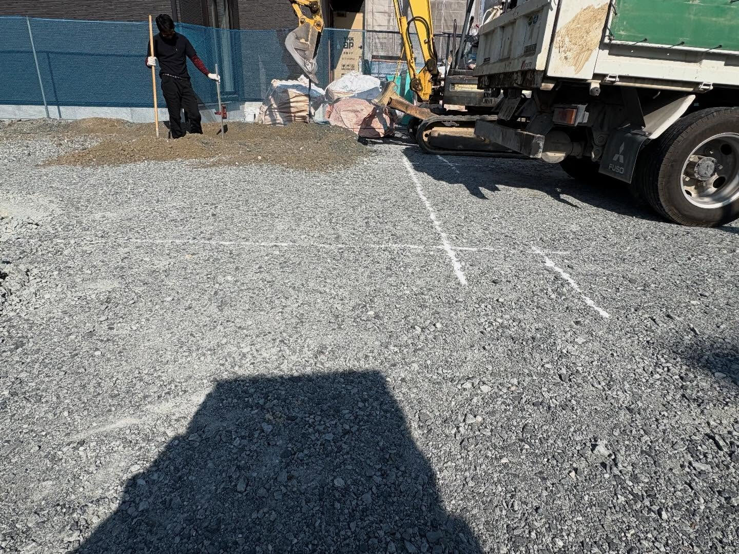 明石市南部に位置する新しい現場で、基礎工事が新たに開始されま