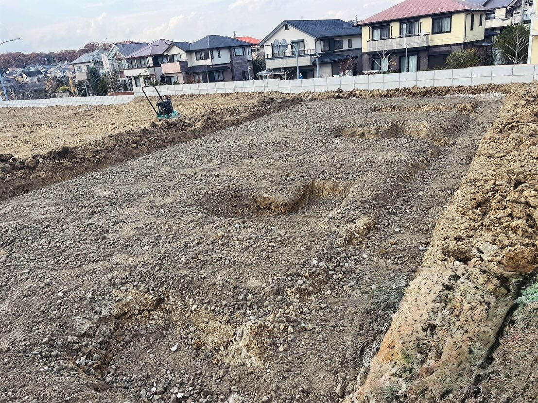 神戸市北区において、5棟の新築プロジェクトの基礎工事が正式に