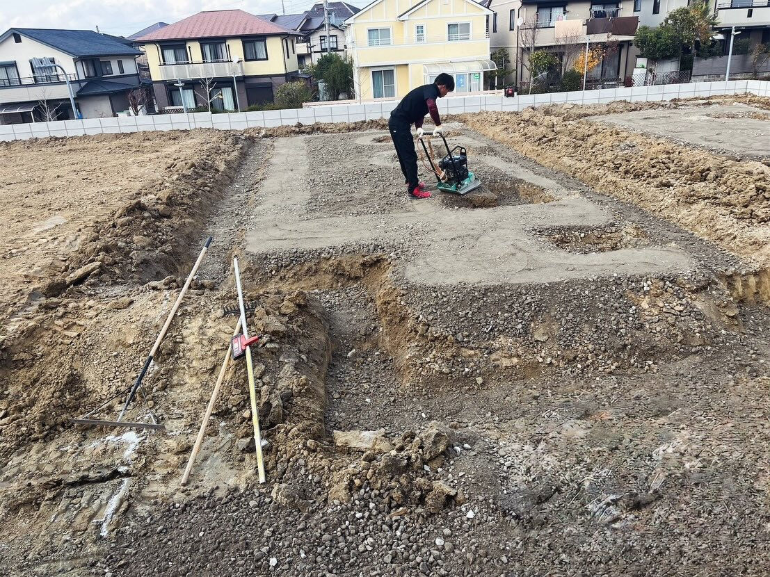 神戸市北区において、5棟の新築プロジェクトの基礎工事が正式に