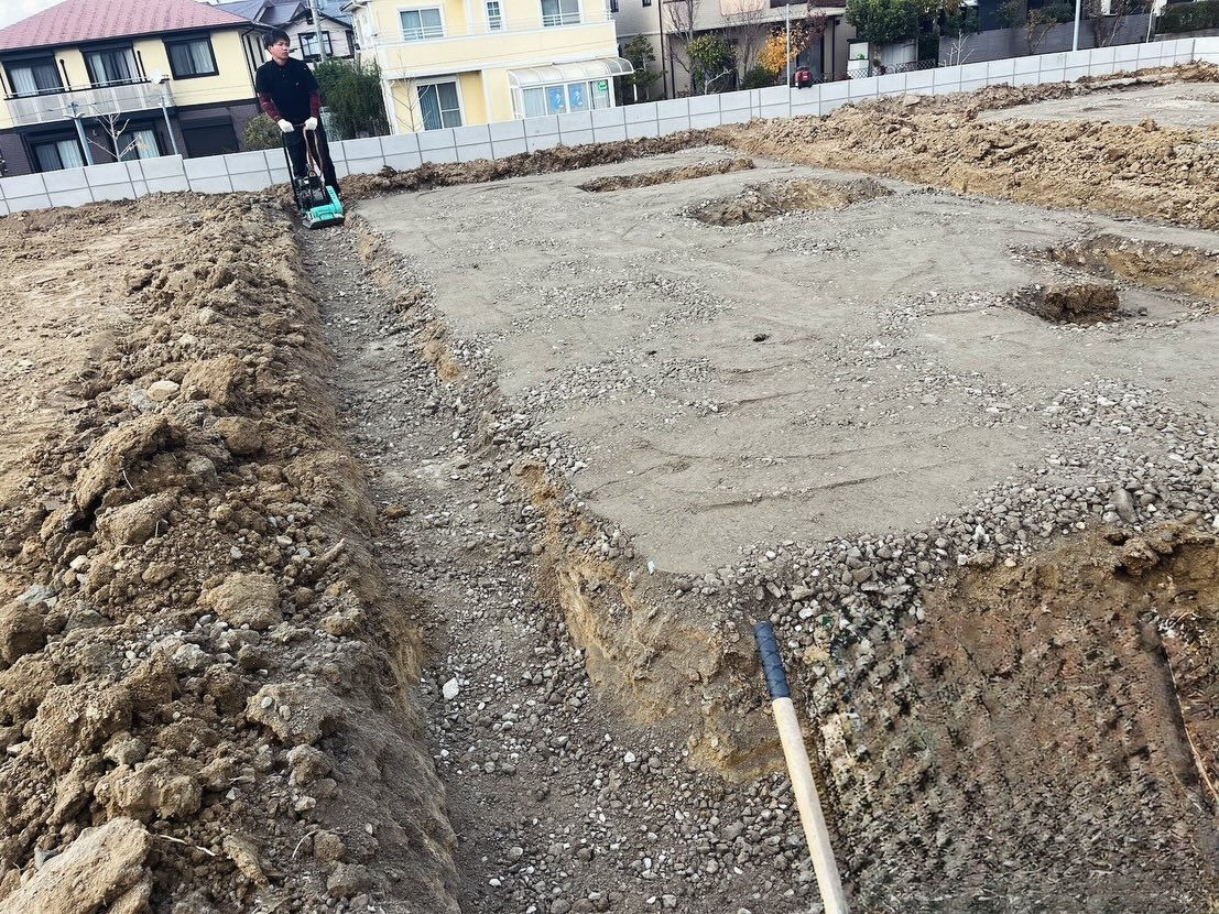 神戸市北区において、5棟の新築プロジェクトの基礎工事が正式に