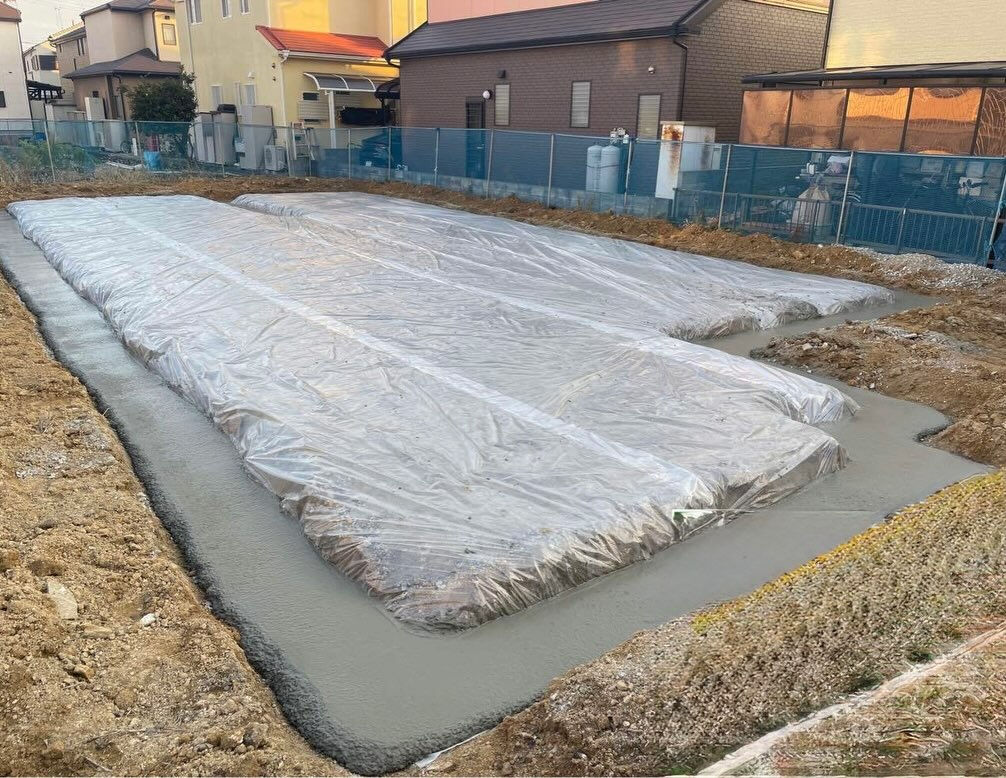 加古川市で新しい注文住宅の基礎工事が始まりました