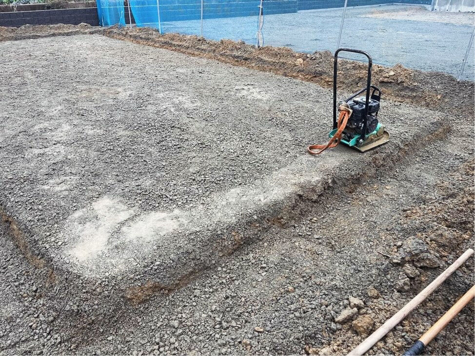 西明石西町でついに基礎工事が始まりました！この地域は、JR西