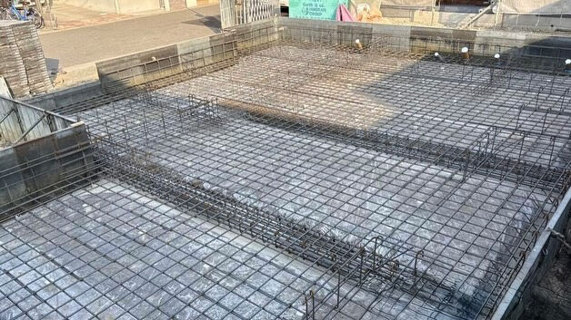 西明石藤江の建築現場では、工程が順調に進んでおります