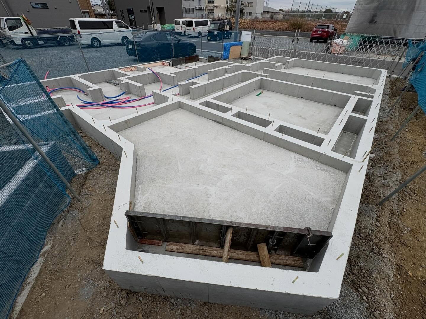 明石市江井島での基礎工事が無事に完了いたしました