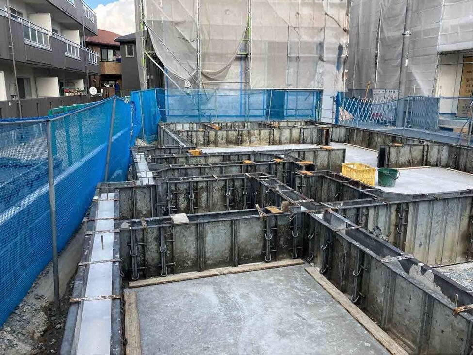 明石市和坂での住宅建設現場における基礎工事の様子をご紹介しま