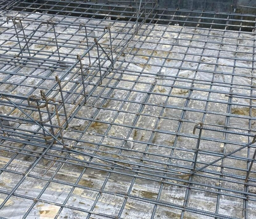 神戸市垂水区青山台の建設現場において、各工程が順調に進んでお