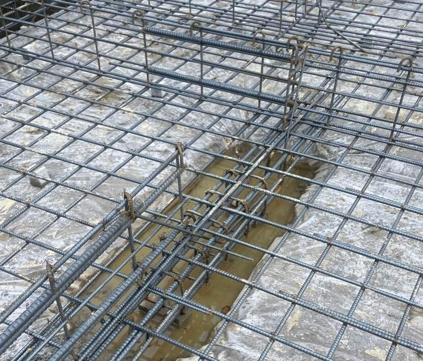 神戸市垂水区青山台の建設現場において、各工程が順調に進んでお
