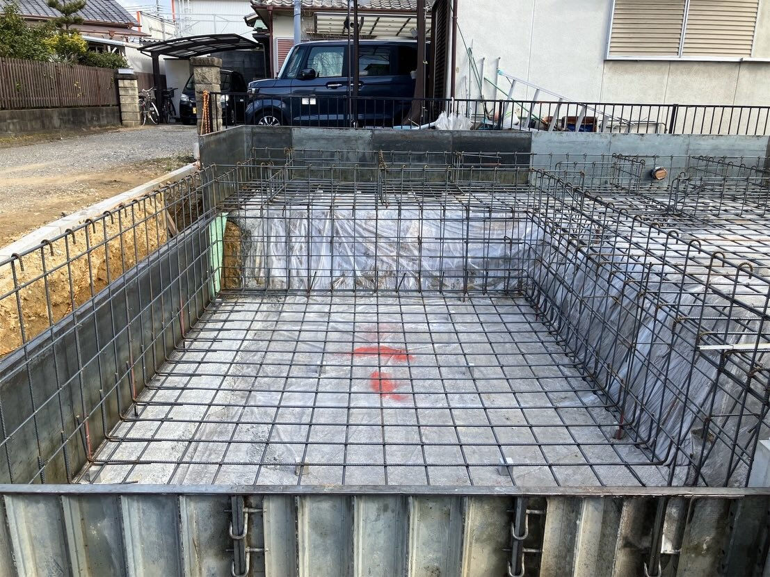 神戸市西区伊川谷町有瀬における新築工事は、順調に進行しており
