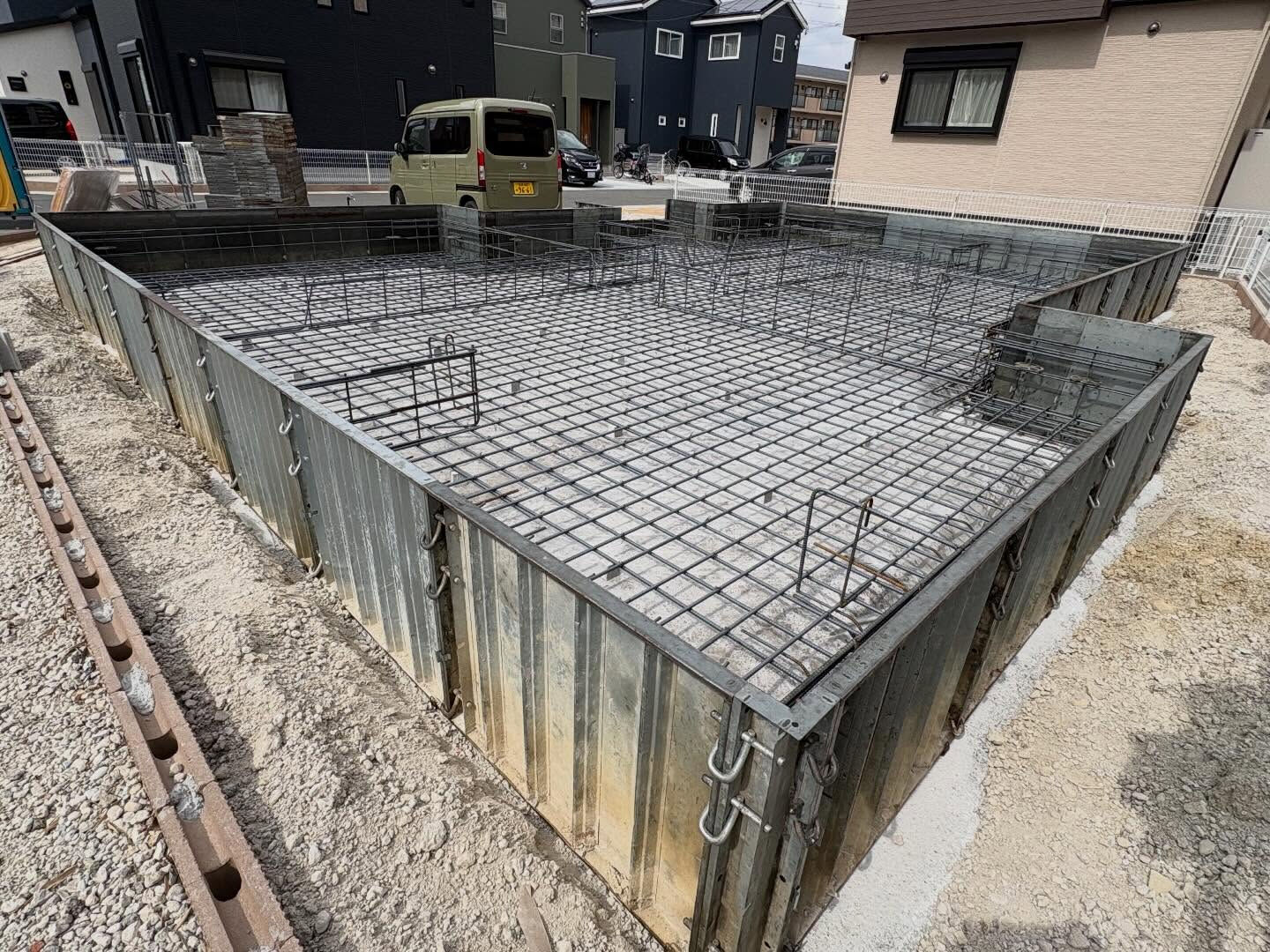西明石の和坂地域での配筋工事が無事に完了いたしました