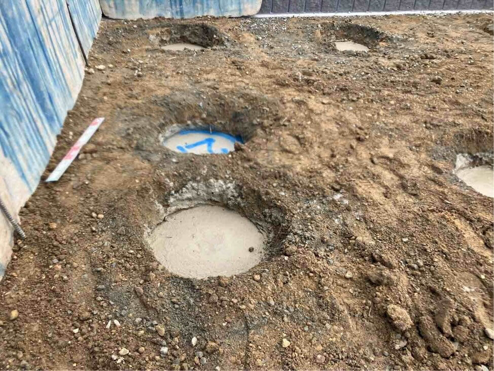 西明石西町の新築工事の現場では、着々と建設が進んでおります